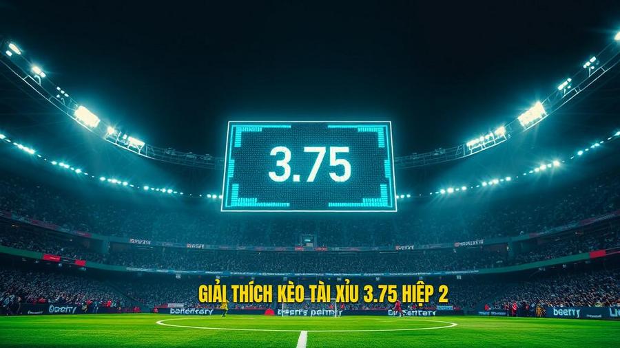 1. Giải thích kèo tài xỉu 3.75 hiệp 2
