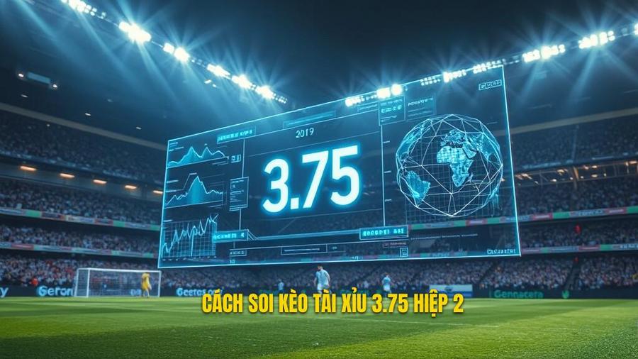 2. Cách soi kèo tài xỉu 3.75 hiệp 2